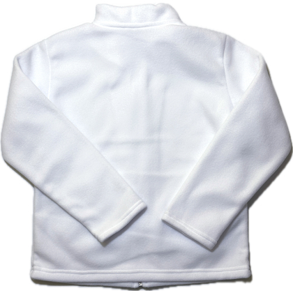 Biała bluza chłopięca polarowa  POLAR- BIAŁY - JOLANTEX